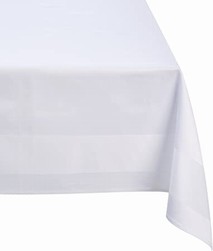 Tischdecke Damast - weiß - 130  x 170 cm VERPACHUNGSEINHEIT 2 STÜCK