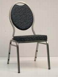 Stuhl mit Polster - blau -